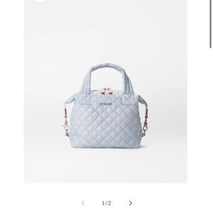 MZ Wallace Light Blue Quilted Tote